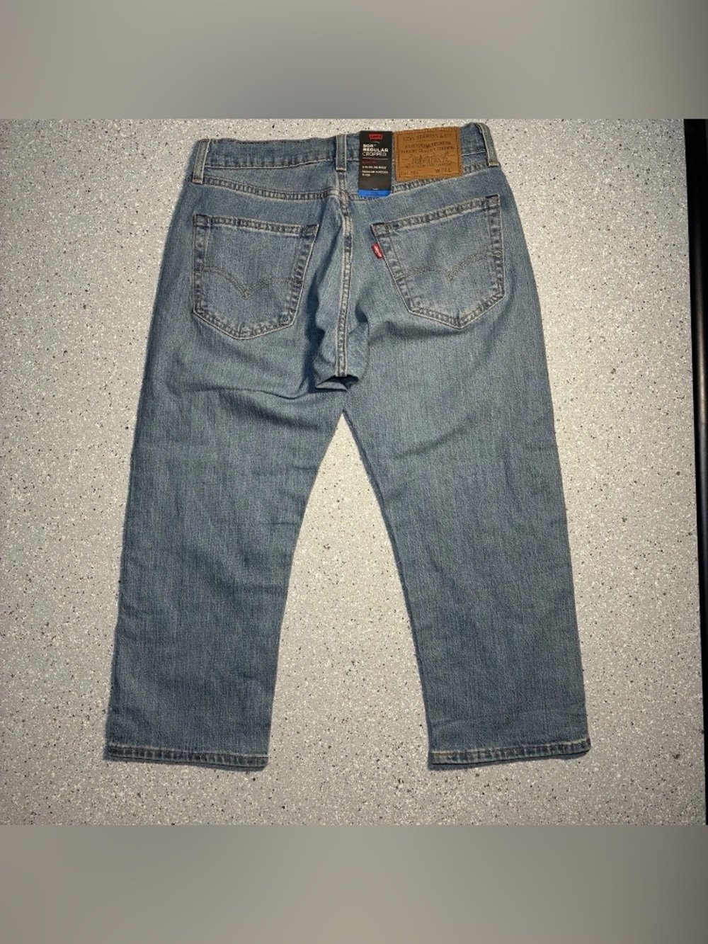 Levi’s Premium 505 Big E Performance Cool Stretch Cropped Jeans NWT - Picture 3 of 6